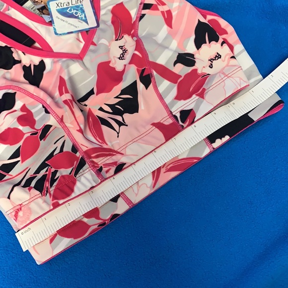 Danskin Glide-Tri Sports Bra NWT Tropical Pink - Picture 6 of 8